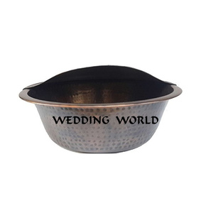 Bol de pédicure pour pieds Spa en cuivre brillant martelé vente en gros bol de pédicure fantaisie classique élégant abordable bol de pédicure en cuivre - Product Image 6