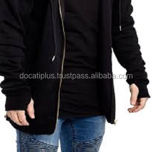 OEM personalizado Sudadera con capucha larga/Sudadera con capucha alta/Street Wear Thumb Hoodies - Product Image 1
