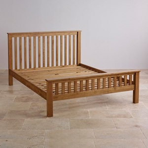 <span class=keywords><strong>Lit</strong></span> Queen Size au design moderne, en <span class=keywords><strong>bois</strong></span> massif de chêne rustique, mobilier de maison chinois - Product Image 4