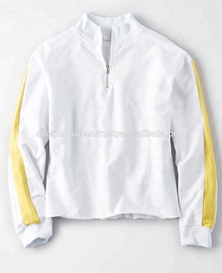 เสื้อครอปมีฮู้ดของผู้หญิงเสื้อวอร์มคอตตอนสีดำแนวสตรีทผ้าฟลีซสั้นเซ็กซี่ - Product Image 4