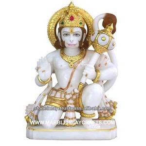 รูปปั้นฮานูมาณจากหินอ่อน - Product Image 1