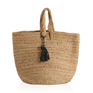 Sacs en Jute de luxe faits à la main, cabas de Shopping écologique, fourre-tout tressé, prêt à transporter, nouvelle collection - Product Image 3