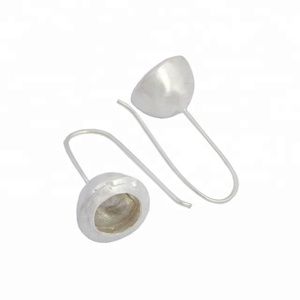 Classic 925 <b>Sterling</b> <b>Silver</b> <b>Hoop</b> <b>Earring</b> Religious Style Fancy Jewelry for Women & Girls Manufactured by Classic Design Jewelry - Product Image 1