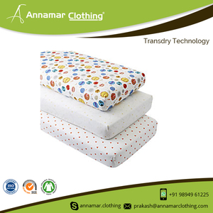 2018 New Design 100% Cotton Baby Fitted Crib Sheet - Product Image 5