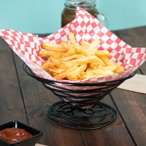 Porte-frites en fil métallique fait à la main pour restaurants servant des passoires et des passoires - Product Image 5