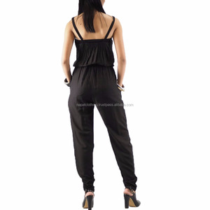 NAPAT-monos Vintage sin mangas para mujer, petos lisos holgados informales sin tirantes, 2018 - Product Image 4