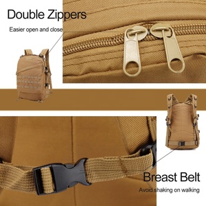 Rusty Brown Sac à dos tactique Sport de plein air Gym Haute qualité Molle System Assault Sac à dos pratique - Product Image 6