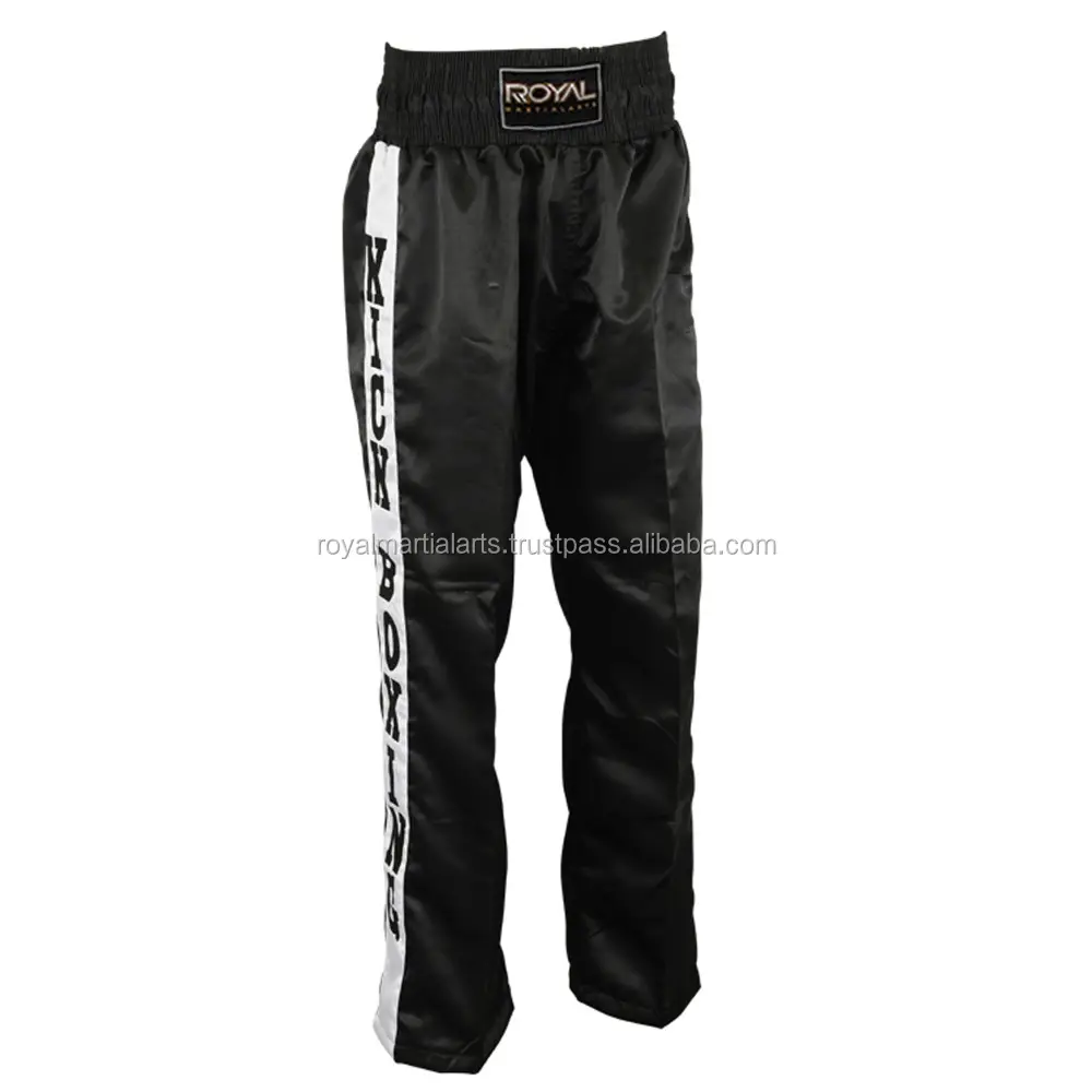 Hot Sell Kickboxing Hose Satin Martial Arts Vollkontakt Maßge schneiderte Hose