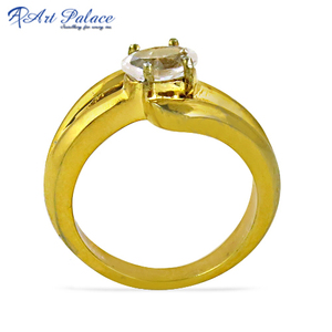 Mignonne bague en argent 925 plaqué or avec zircon cubique délicate bague CZ pour fêtes et anniversaires - Product Image 2