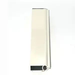 Aluminium Powder Coated White Curtain Track Bottom Rail Profile For Roller Blind