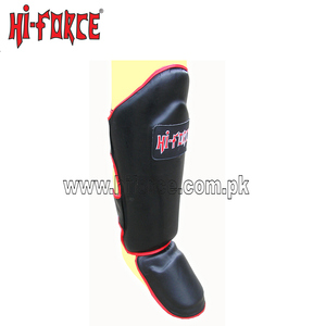สนับแข้งมวยไทย คิกบ็อกซิ่ง MMA ยี่ห้อ Hi-Force ผลิตจากวัสดุ PU คุณภาพสูง สำหรับผู้ใหญ่ ป้องกันขาและเท้า - Product Image 3