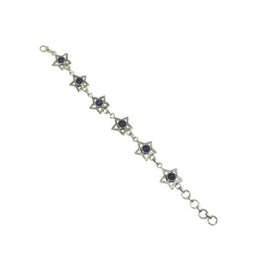 925 Sterling <b>Silver</b> Amethyst Gemstone <b>Bracelet</b> Beautiful Vintage Style Fashion <b>Charm</b> <b>Bracelets</b> <b>For</b> Parties Gifts <b>Silver</b> Plated - Product Image 1