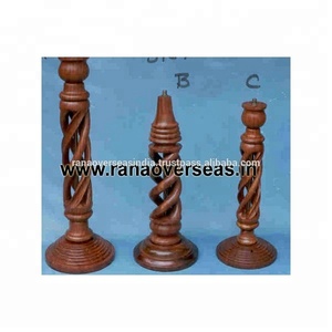 Rown olor ensanchado ooden, andle tand para ngagation - Product Image 5