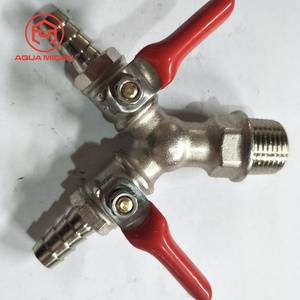 Ottone Y 3 Vie Spento Valvola A Sfera Raccordo del Tubo Barb Carburante Gas MORSETTO Tee - Product Image 4