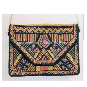 Bolsos de mano de lujo personalizados para boda, bolso de noche con cuentas para mujer, Guru Kirpa Export House - Product Image 4
