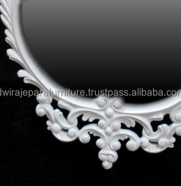 Espejo tallado decorativo de madera - Product Image 4