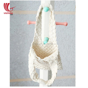 Sac en macramé vintage tissé à la main, fabriqué au Vietnam, vente en gros - Product Image 3