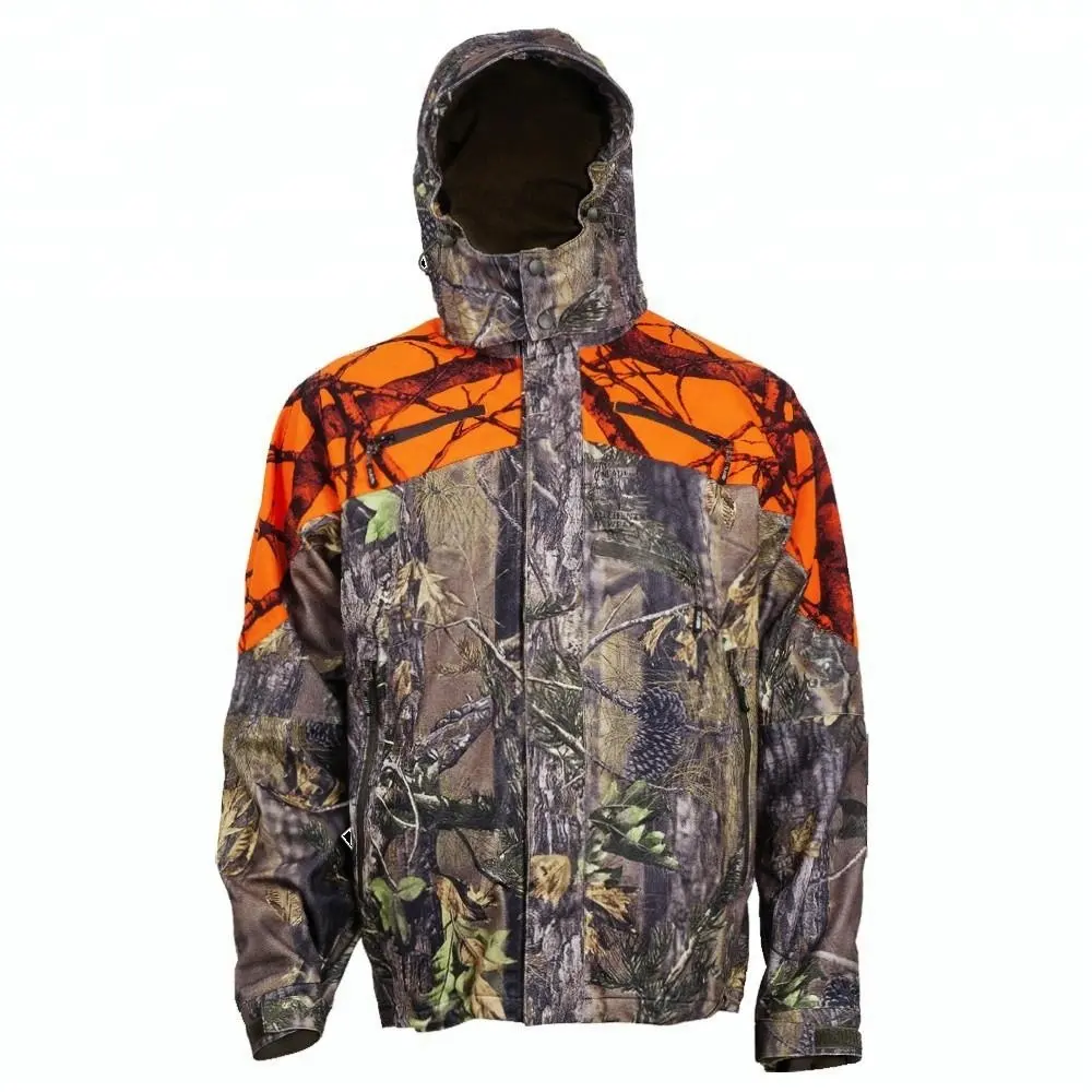 Hunting Outdoor Camo Orange Blaze Jacket
