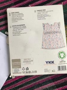 ชุดเดรสผ้าฝ้ายถักแขนกุดสำหรับเด็กผู้หญิงลายดอกไม้ลำลองกระดุมสีทึบมีแบรนด์ - Product Image 6