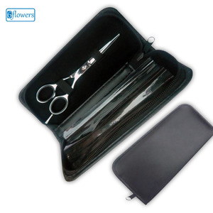 Ensemble de ciseaux de beauté professionnels avec logo personnalisé Ciseaux de coupe de cheveux en cuir synthétique pour l'application des ongles Ensemble de manucure et de pédicure - Product Image 1