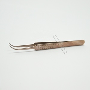 Pince à épiler pro personnalisée en gros bon marché pince à épiler lisse extension de faux cils pince à épiler - Product Image 3