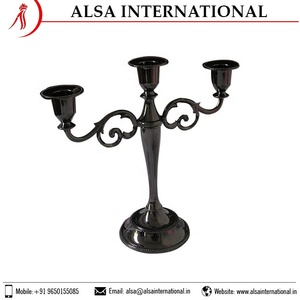 Meilleur support en métal pour quantité en vrac Bougeoir Design personnalisé Exportateur indien Impression décorative pour la décoration de Noël à la maison - Product Image 5