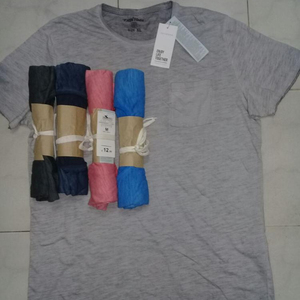 100% T-shirt à rayures en coton de qualité export pour adultes Bangladesh conçu pour le printemps lot de vêtements en stock/expédition - Product Image 1