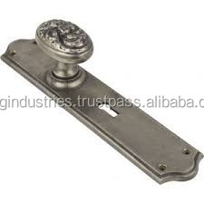 Omg Industries Juego de manijas de palanca de hierro fundido de alta resistencia Durabilidad óptima Contemporáneo para puerta Delantera Apartamento Latón Acero - Product Image 2