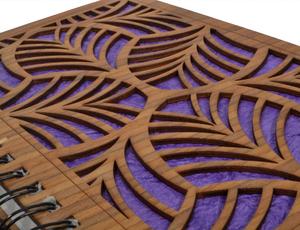 Nouveaux journaux de travail coupés respectueux de l'environnement 100% cahiers de bureau à couverture en bois avec blanc blanc 120 pages cahier à spirale pour hommes et femmes - Product Image 6