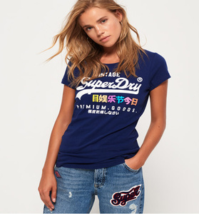 T-shirt d'été de haute qualité à col rond et imprimé à manches courtes pour femmes-Outdoor High Street Loose Casual Trend Women's Tops - Product Image 4