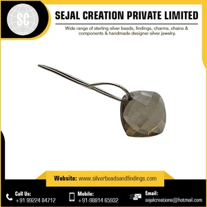 Pendientes de aro finos de plata esterlina coloridos con piedras preciosas para bodas, fiestas y regalos Pedido mínimo bajo - Product Image 5