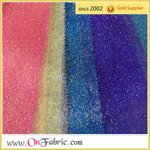 Bán buôn 100% polyester <span class=keywords><strong>Poly</strong></span> Lưới P/D long lanh 58/60 vải long lanh vải cho váy cưới - Product Image 2