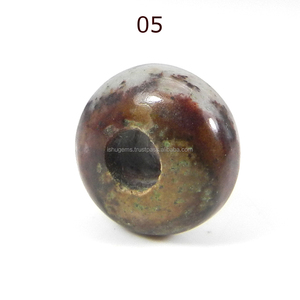 Cuentas de piedras preciosas sueltas de jaspe Outback Natural hechas a mano 14x8x4,5mm Roundel en marrón para el Jewelry-IG5618 - Product Image 5