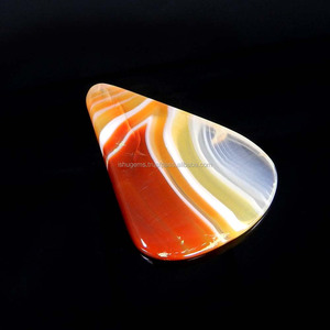 Ágata Roja Natural en Rodajas, 44x31mm, Forma Irregular, 51 Quilates, Gema Suelta Brasileña Ishu Gems para Joyería - Product Image 3