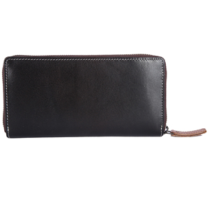 Borsa a Mano in Pelle Marrone e Nera di Alta Qualità con Protezione RFID e Scomparti Multipli Disponibile per la Vendita - Product Image 2