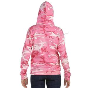 Sudadera con capucha para niña y mujer, forro polar de camuflaje rosa - Product Image 2