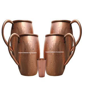 Moscow Mule Cuivre Tasses Ensemble de 4 16 oz noël - Product Image 4