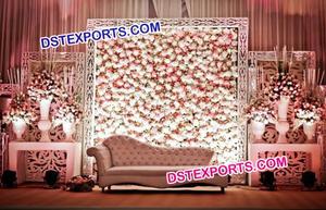 English <b>Wedding</b> Leather Tufted Panels for Sale Brownish Leather Tufted Panels <b>Wedding</b> Stages Flower Back <b>Wall</b> <b>Wedding</b> <b>Decoration</b> - Product Image 6