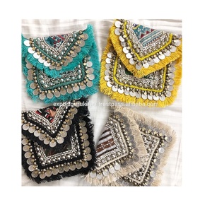 Estilo bohemio indio hecho a mano con cuentas diseñador embrague bandolera mujer elegante Boho noche compras fiesta bolsos de hombro - Product Image 6