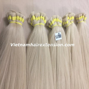 Cabello humano vietnamita-COLOR rubio a granel cabello alineado con cutícula 100% NATURAL - Product Image 1