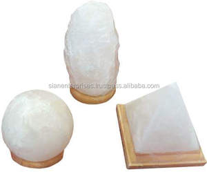 Lámpara de sal de primera calidad, triángulo pulido de cristal del Himalaya, Color rosa, artesanía Natural, empresa Sian - Product Image 1