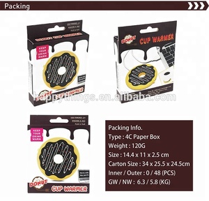 Happythings Factory Direct Bureau USB Portable Donut Cookie Design Chauffe-gobelet Chauffe-gobelet Stock - Product Image 6