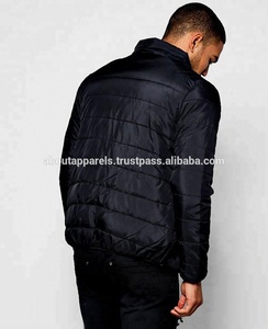 Chaqueta acolchada negra para hombre, acolchada, personalizada, de algodón, para invierno, novedad de 2022 - Product Image 3