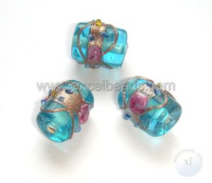 ลูกปัดแก้วคริสตัล lampwork ลูกปัดแก้วคริสตัลในสีฟ้าสีดำสีขาวสีเขียวสีม่วงรูปไข่ที่สวยงามหลอด12X15มม. สำหรับตกแต่ง - Product Image 2