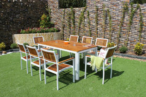 2018ไม้และอลูมิเนียมชุดรับประทานอาหารสำหรับเฟอร์นิเจอร์กลางแจ้ง - Product Image 2