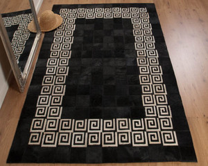 ราคาโรงงานการออกแบบร่วมสมัยผมบนพรมหนังสำหรับล็อบบี้โรงแรม - Product Image 1