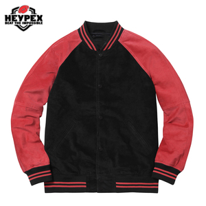 OEM personnalisé 2025 noir chauffant broderie Patch col montant isolé hiver Vintage Varsity veste hommes strass embelli - Product Image 2