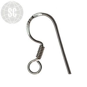 Wholesale Wholesale 15mm Curved Earwire Sterling Silver <b>Earring</b> Findings Best Product for Jewelry Making with Included Earhooks - Product Image 1