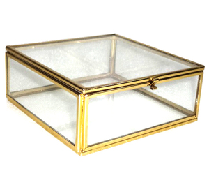 Cristal decorativo con marco de Metal, joyero para almacenamiento de joyas - Product Image 4