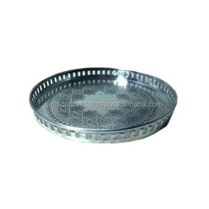 Plato y platos de cena de aspecto Vintage de Metal de alta calidad, placa de cargador de diseño clásico más vendida para decoración de mesa de fiesta - Product Image 1